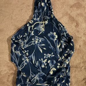 Polo Ralph Lauren‎ Floral Blue and Cream Hoodie